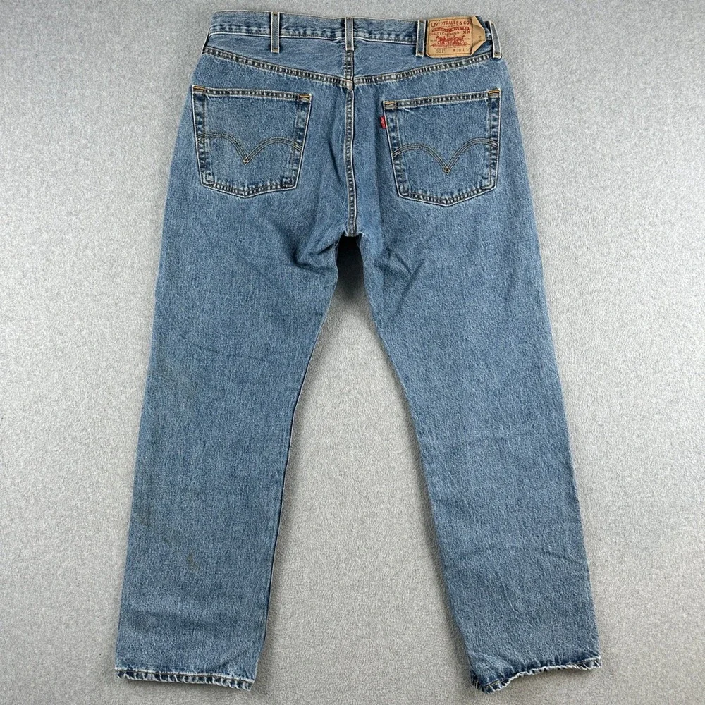 Vintage Levi's 501 XX Jeans Mens 38x30 Blue Original Fit Button Fly Straight Leg